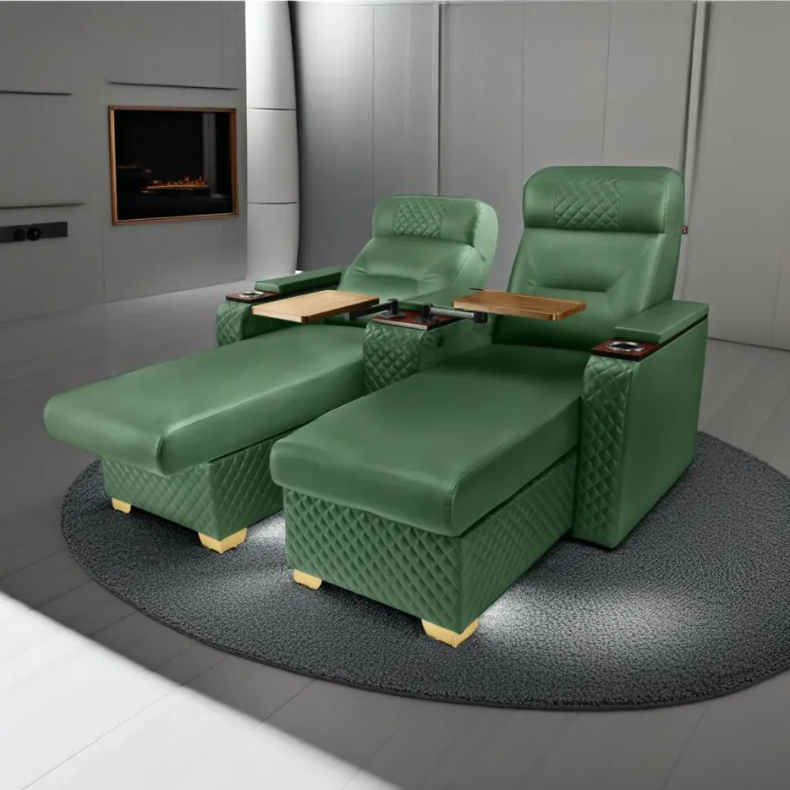 Pair of green Primus Loungers