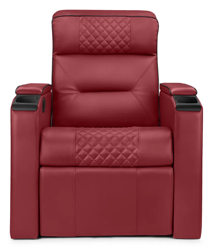 Zenith home theater recliner in red